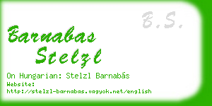 barnabas stelzl business card